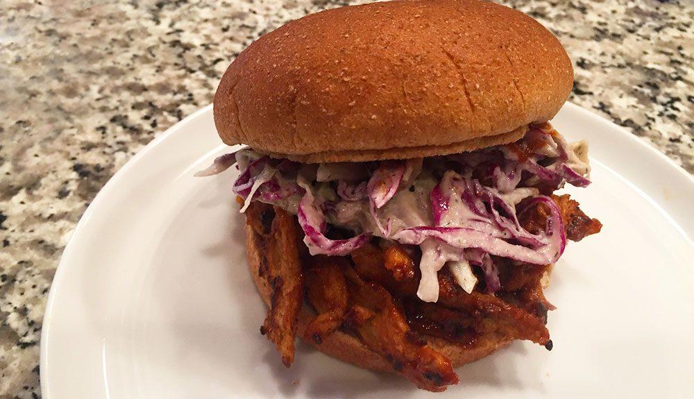Plant Based BBQ Beer Curl Sandwich