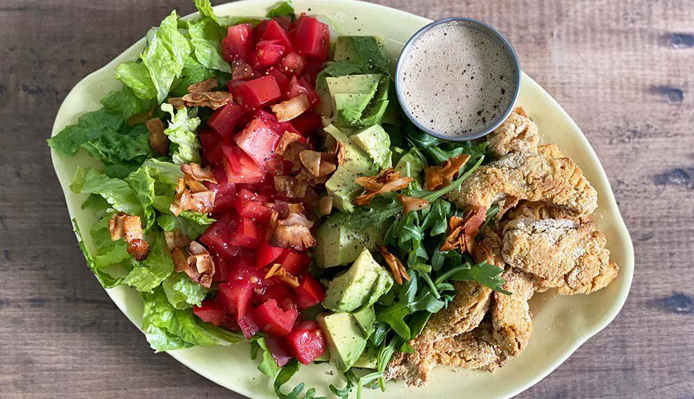Plant Based Cobb Salad with Ranch Dressing