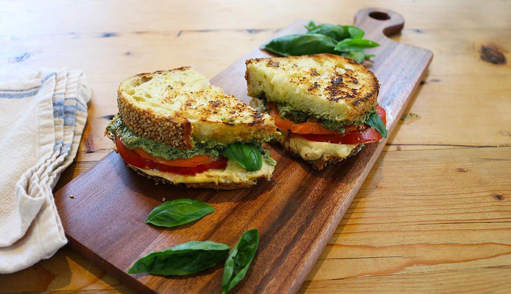 Plant Based Ultimate Caprese Grilled Cheese