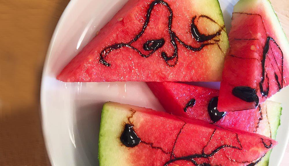 Plant Based Watermelon with Balsamic Drizzle