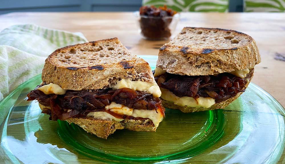 Plant Based Vegan French Onion Grilled Cheese